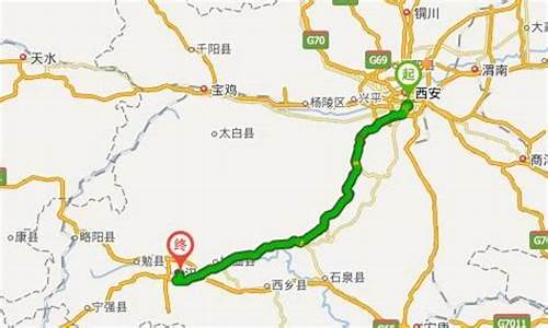 西安到汉中骑行路线图-西安到汉中骑行路线